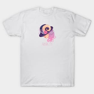 Aries Zodiac Sign Beautiful Girl T-Shirt